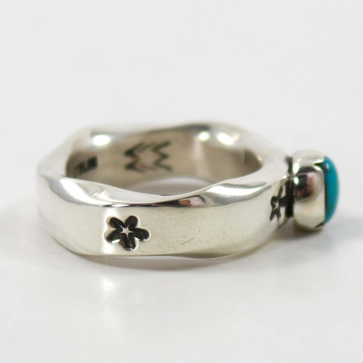 Sleeping Beauty Turquoise Ring by Waddie Crazyhorse - Garland's