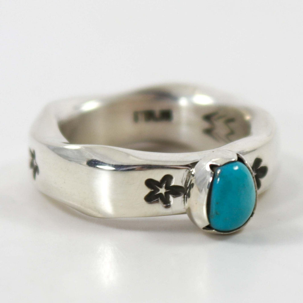 Sleeping Beauty Turquoise Ring by Waddie Crazyhorse - Garland's