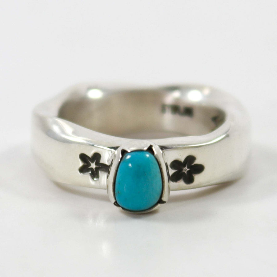 Sleeping Beauty Turquoise Ring by Waddie Crazyhorse - Garland's