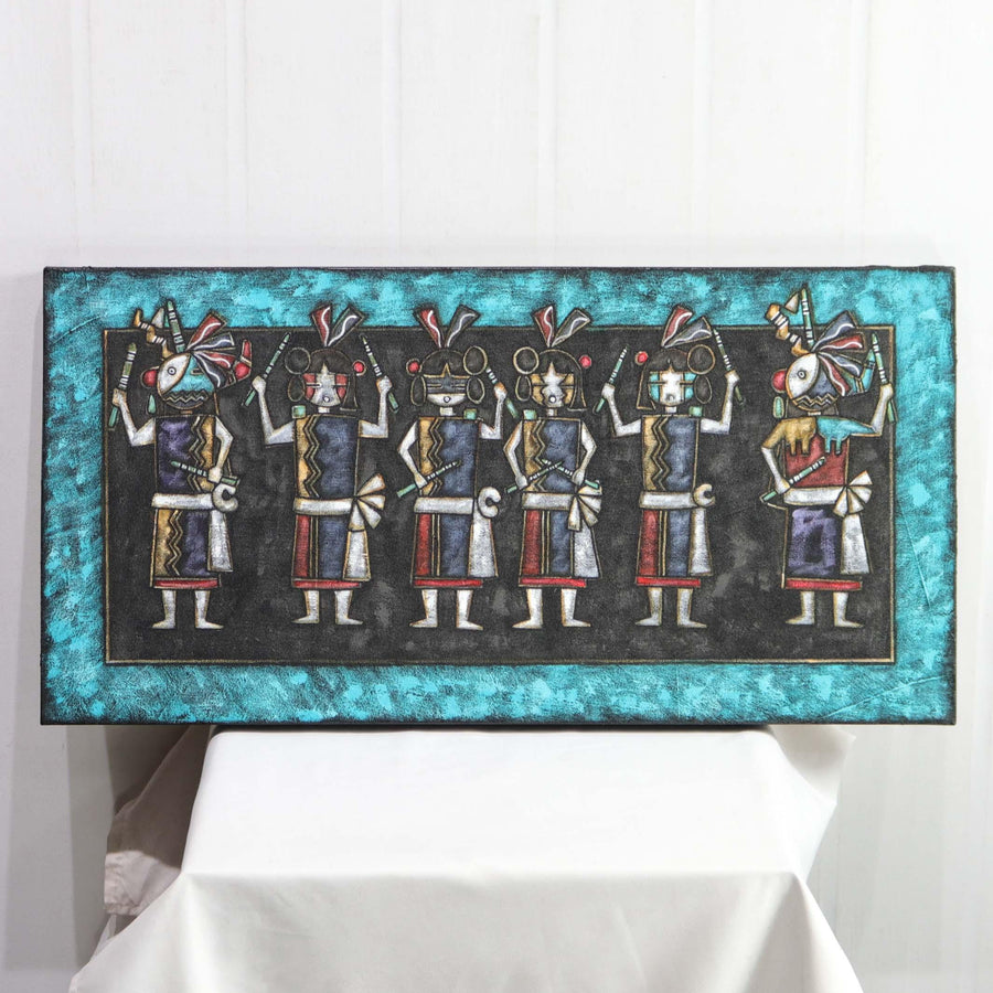 Snake Priest and Maidens Painting by Kevin Horace Quannie - Garland's