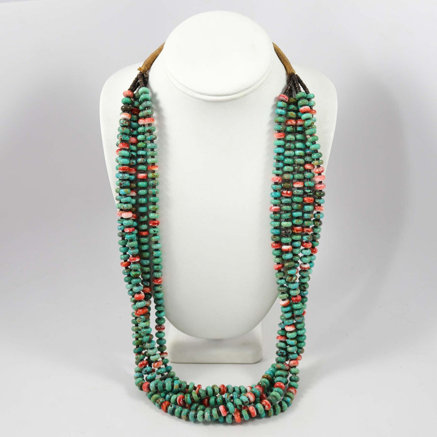 Spiny and Turquoise Necklace by Lester Abeyta - Garland's