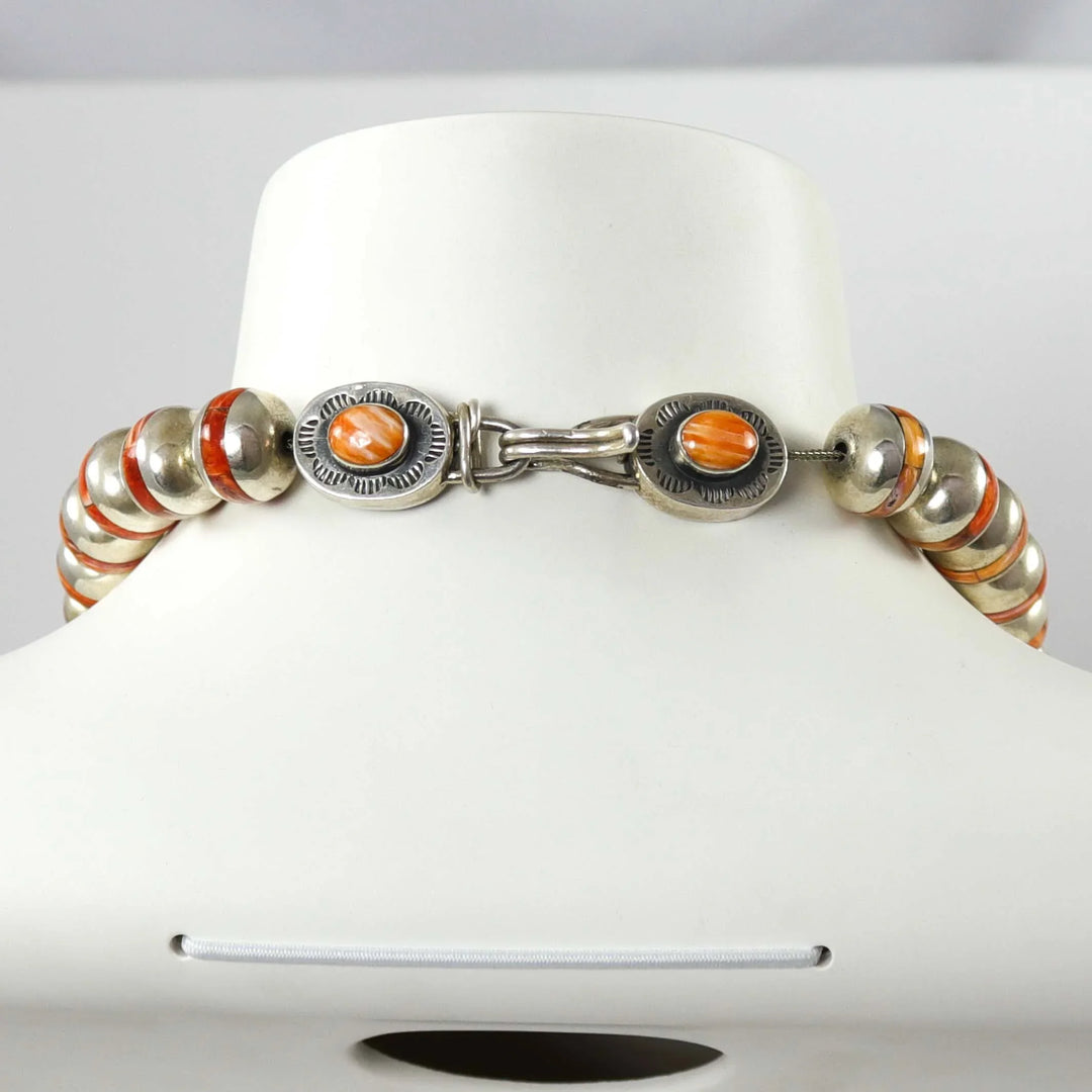 Spiny Oyster Bead Necklace by Federico - Garland's
