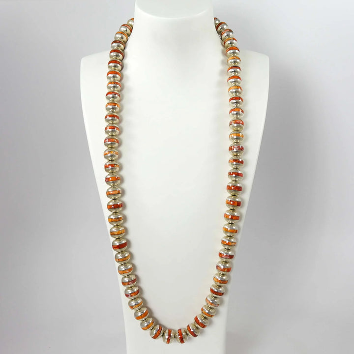Spiny Oyster Bead Necklace by Federico - Garland's