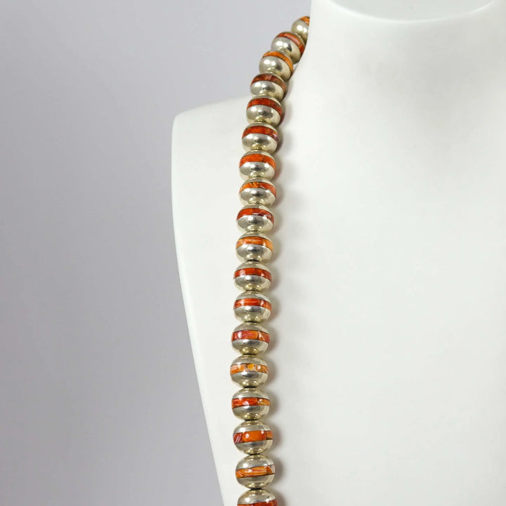 Spiny Oyster Bead Necklace by Federico - Garland's