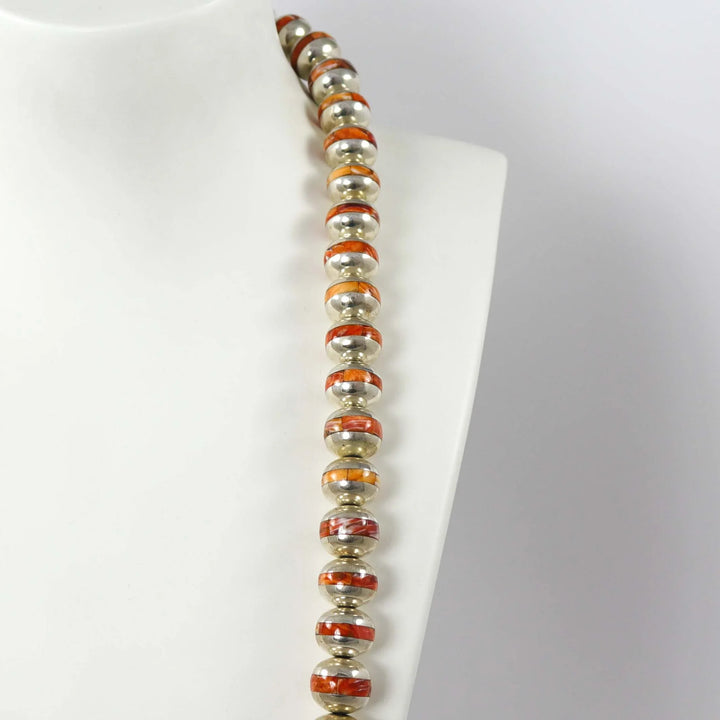 Spiny Oyster Bead Necklace by Federico - Garland's