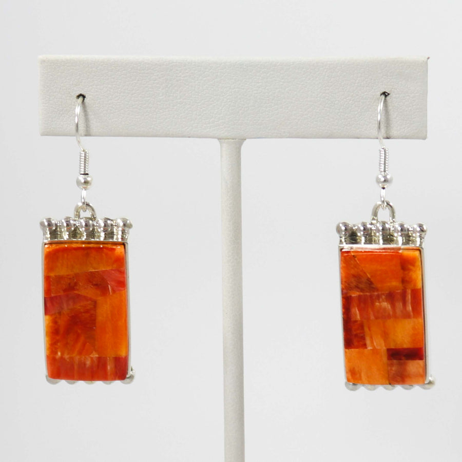 Spiny Oyster Earrings by Bryon Yellowhorse - Garland's