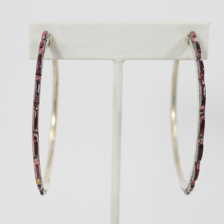 Spiny Oyster Hoop Earrings by Federico - Garland's