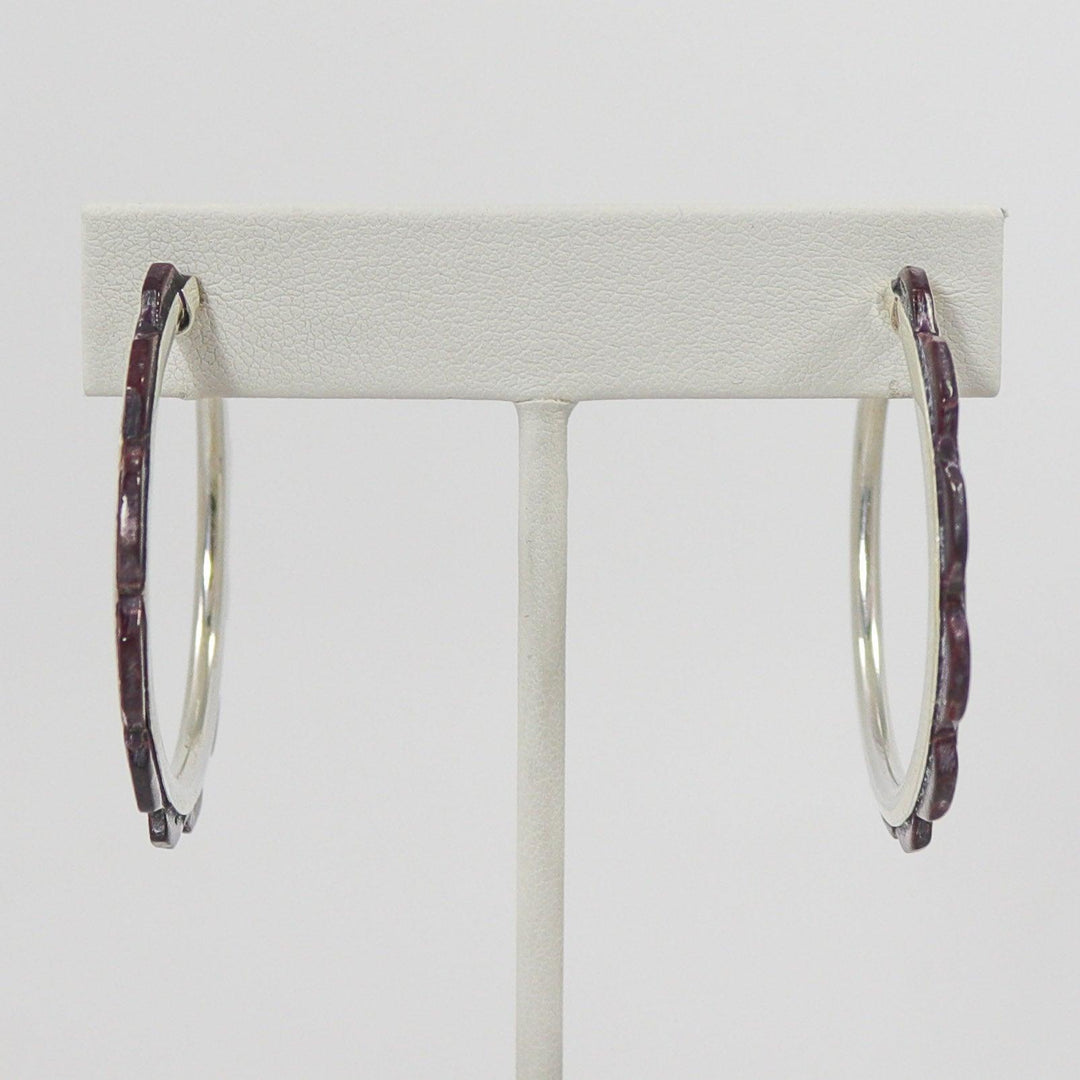 Spiny Oyster Hoop Earrings by Federico - Garland's