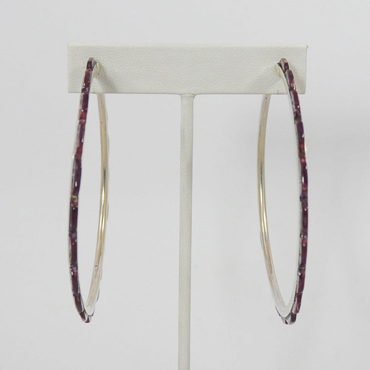 Spiny Oyster Hoop Earrings by Federico - Garland's