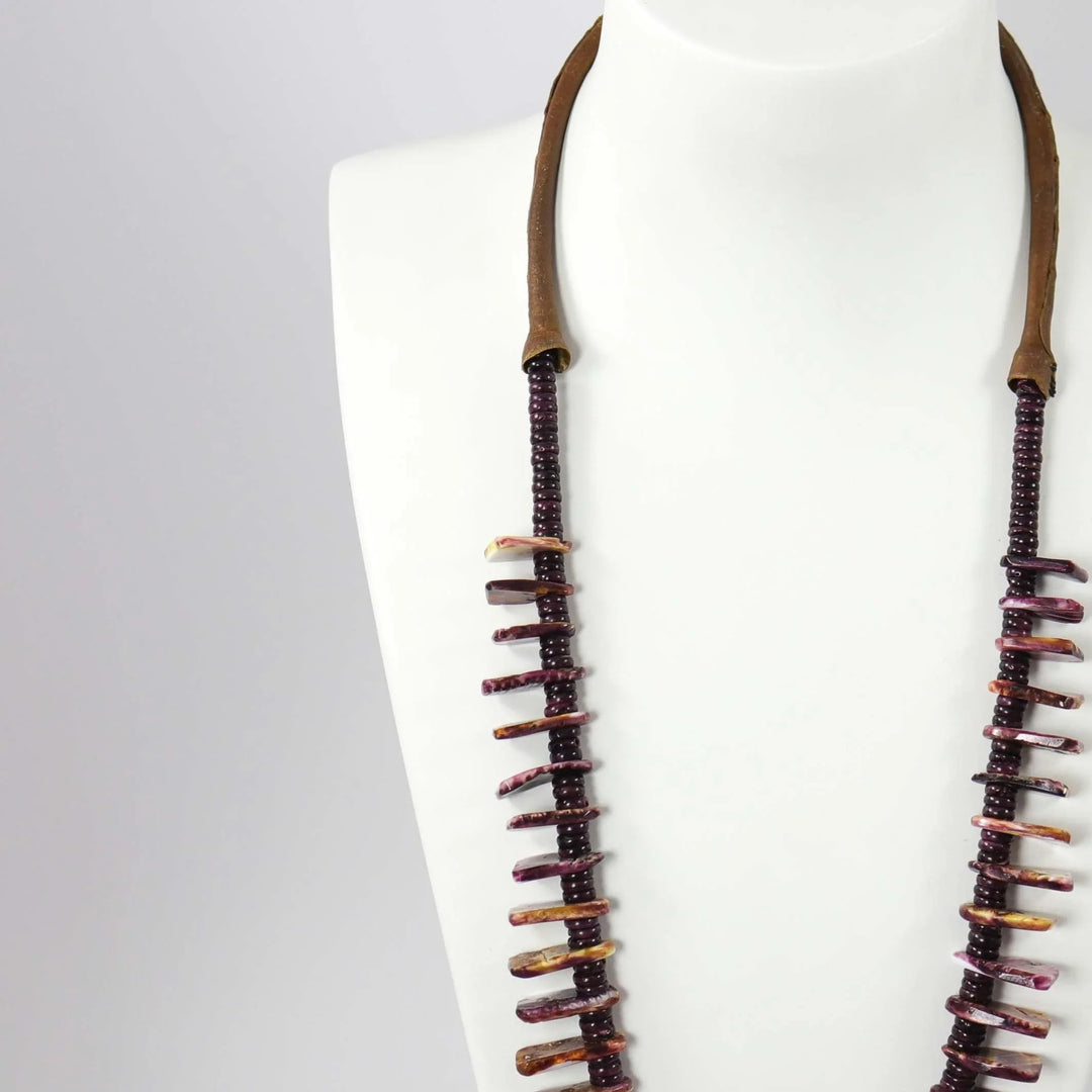 Spiny Oyster Jacla Necklace by Kenneth Aguilar - Garland's