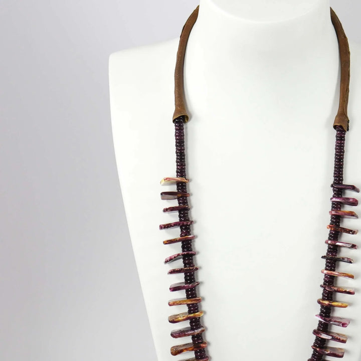 Spiny Oyster Jacla Necklace by Kenneth Aguilar - Garland's