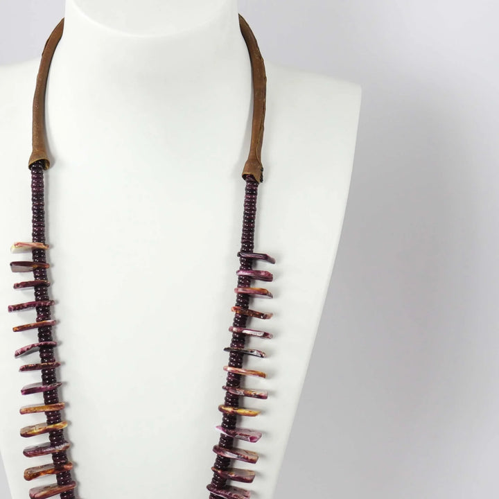 Spiny Oyster Jacla Necklace by Kenneth Aguilar - Garland's