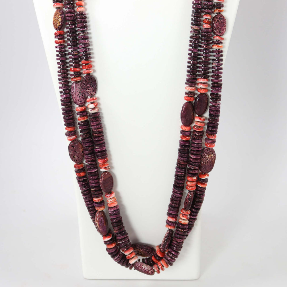 Spiny Oyster Necklace by Raymond Tenorio - Garland's