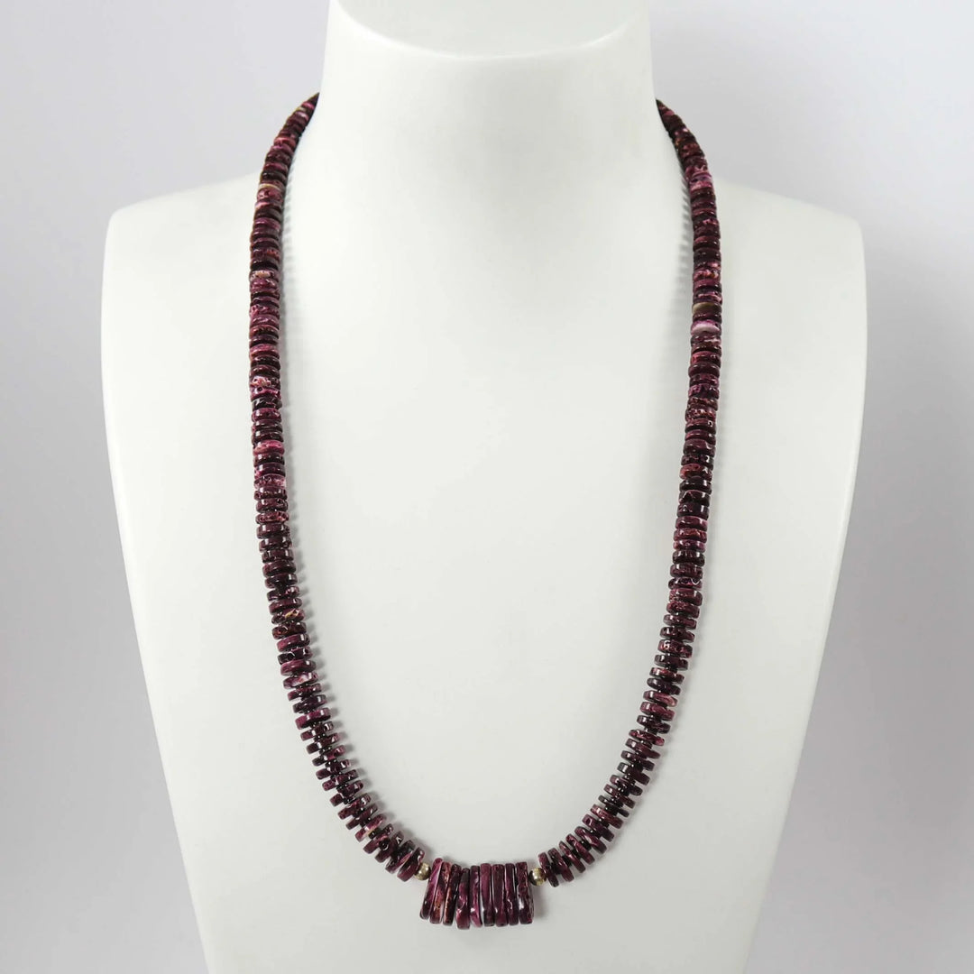 Spiny Oyster Necklace by Raymond Tenorio - Garland's