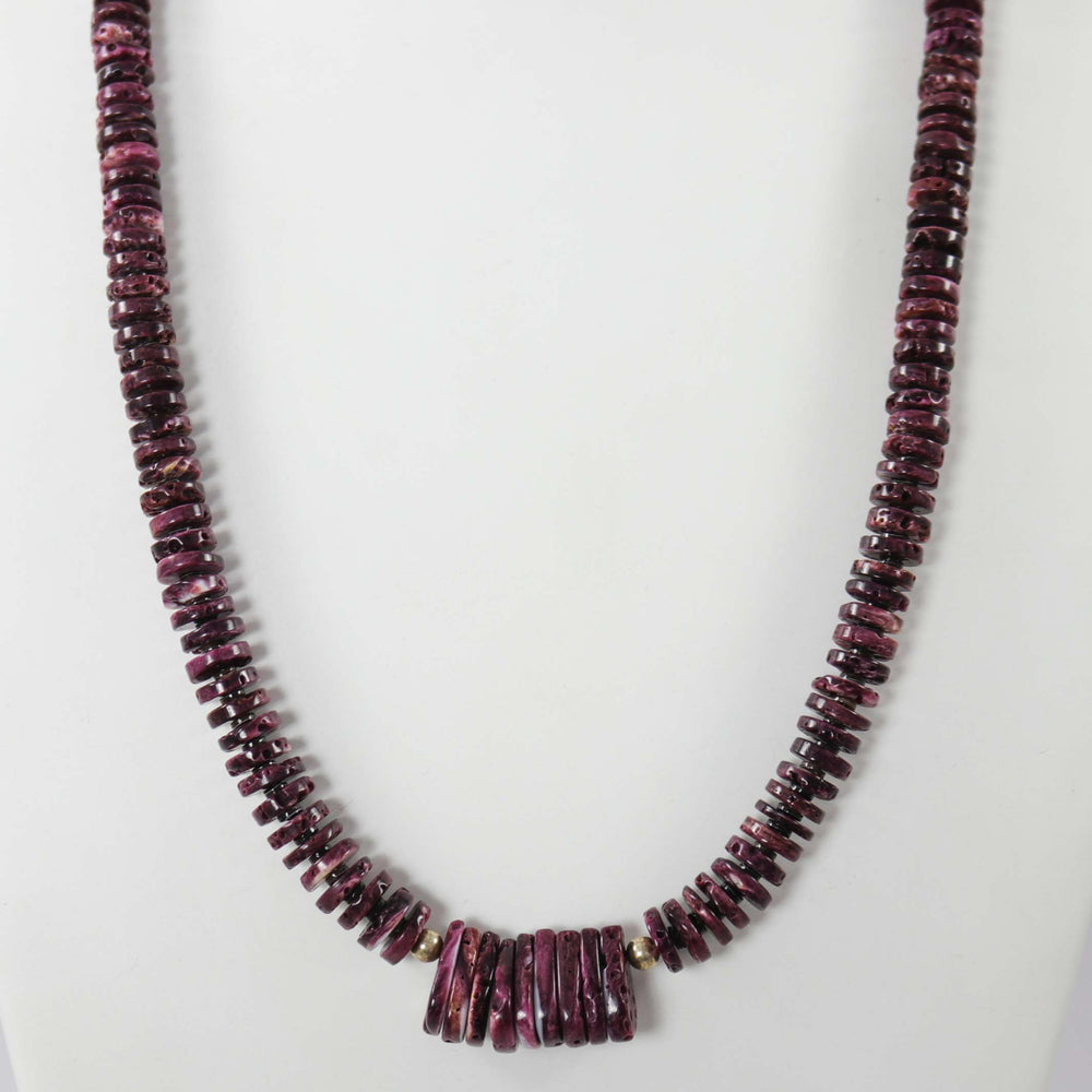 Spiny Oyster Necklace by Raymond Tenorio - Garland's