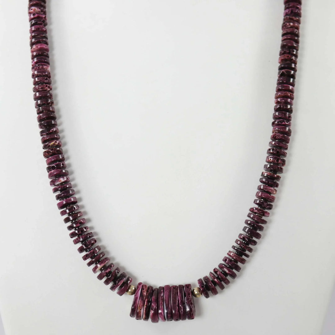 Spiny Oyster Necklace by Raymond Tenorio - Garland's