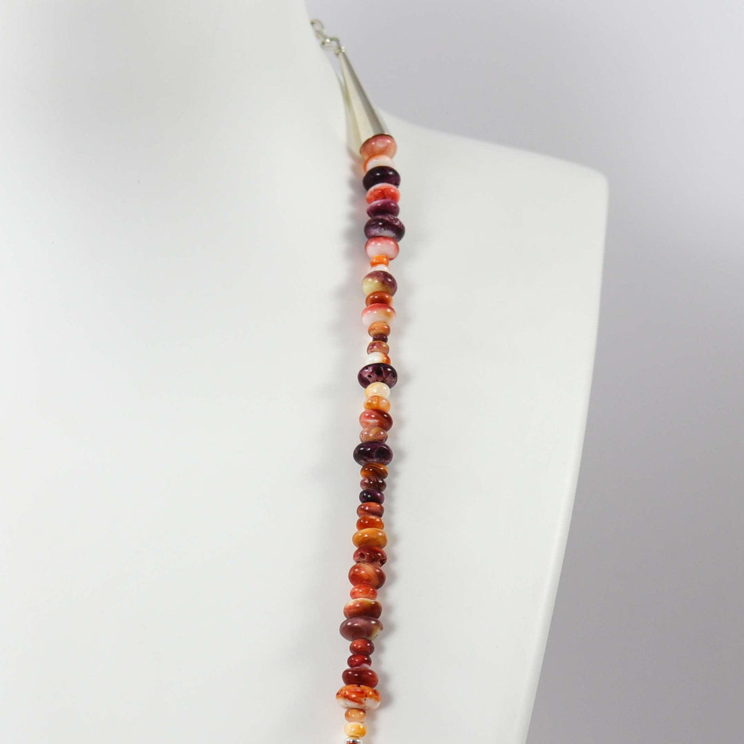 Spiny Oyster Shell Bead Necklace by Melanie and Michael Lente - Garland's