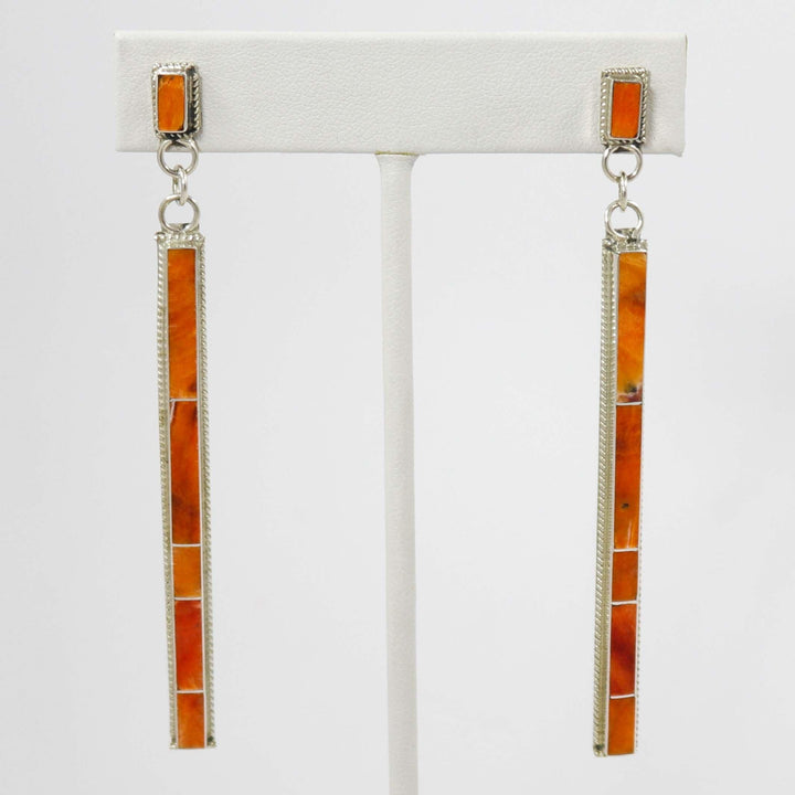 Spiny Oyster Shell Earrings by Ricky Booqua - Garland's