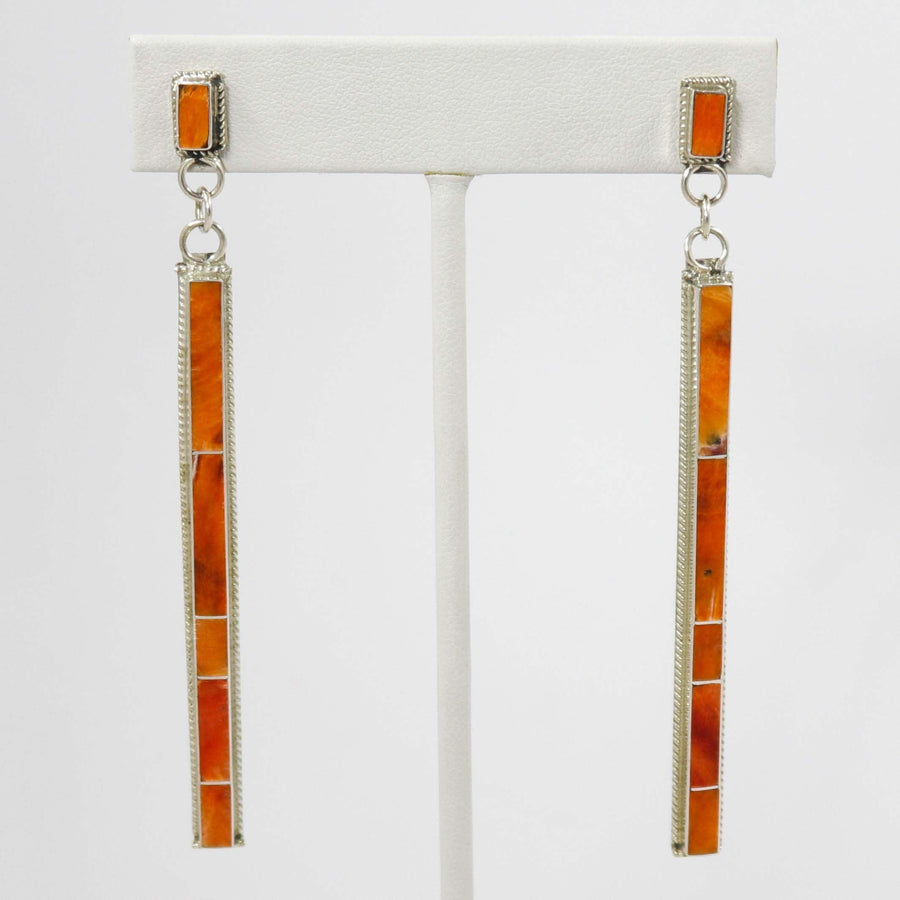 Spiny Oyster Shell Earrings by Ricky Booqua - Garland's
