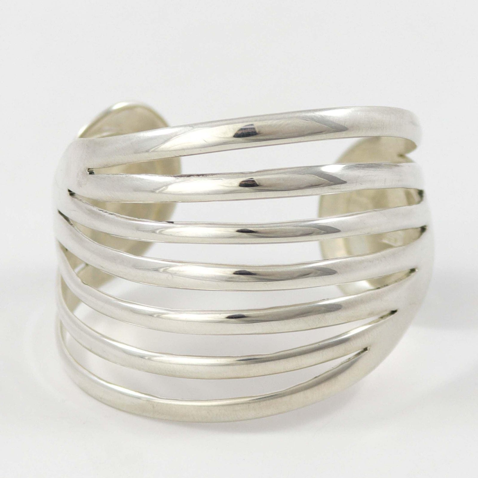 Split Silver Cuff by Debbie Silversmith - Garland's