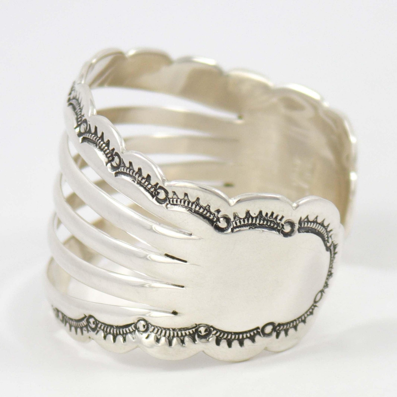 Split Silver Cuff by Debbie Silversmith - Garland's