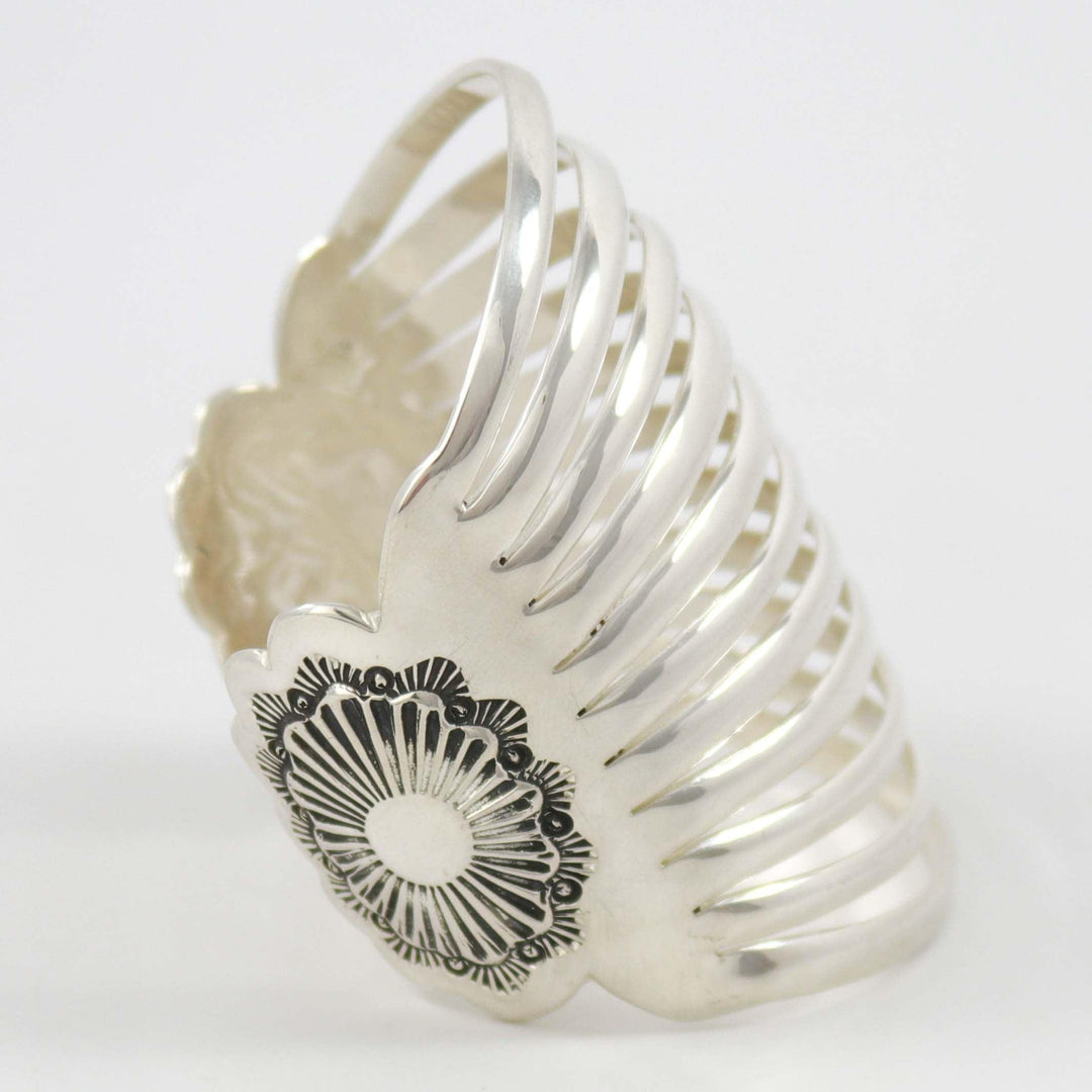 Split Silver Cuff by Debbie Silversmith - Garland's
