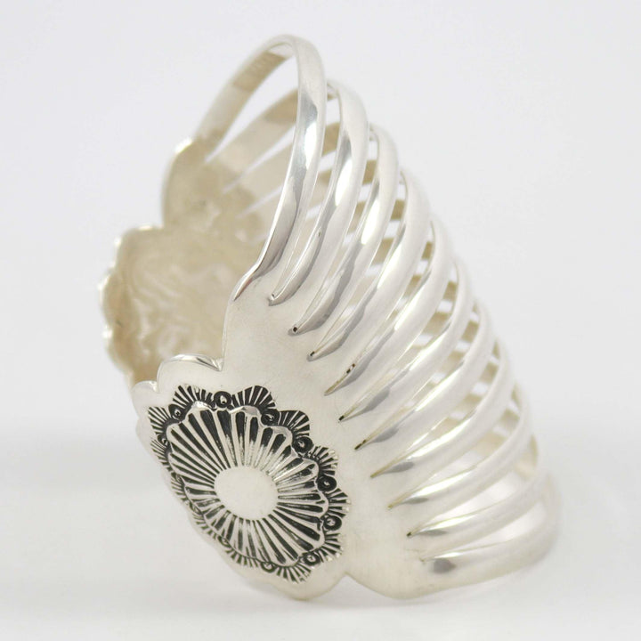 Split Silver Cuff by Debbie Silversmith - Garland's