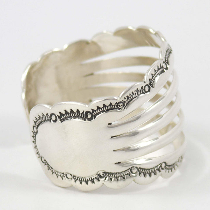 Split Silver Cuff by Debbie Silversmith - Garland's
