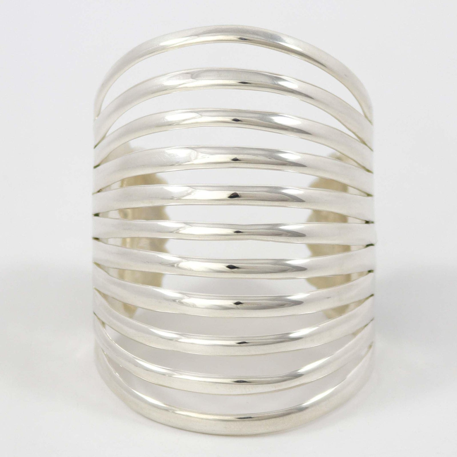 Split Silver Cuff by Debbie Silversmith - Garland's