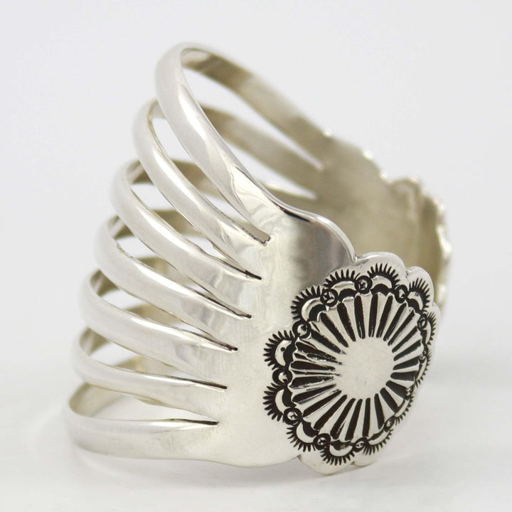 Split Silver Cuff by Debbie Silversmith - Garland's