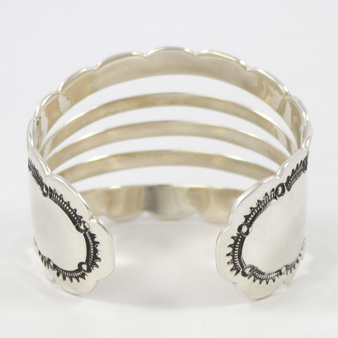 Split Silver Cuff by Debbie Silversmith - Garland's