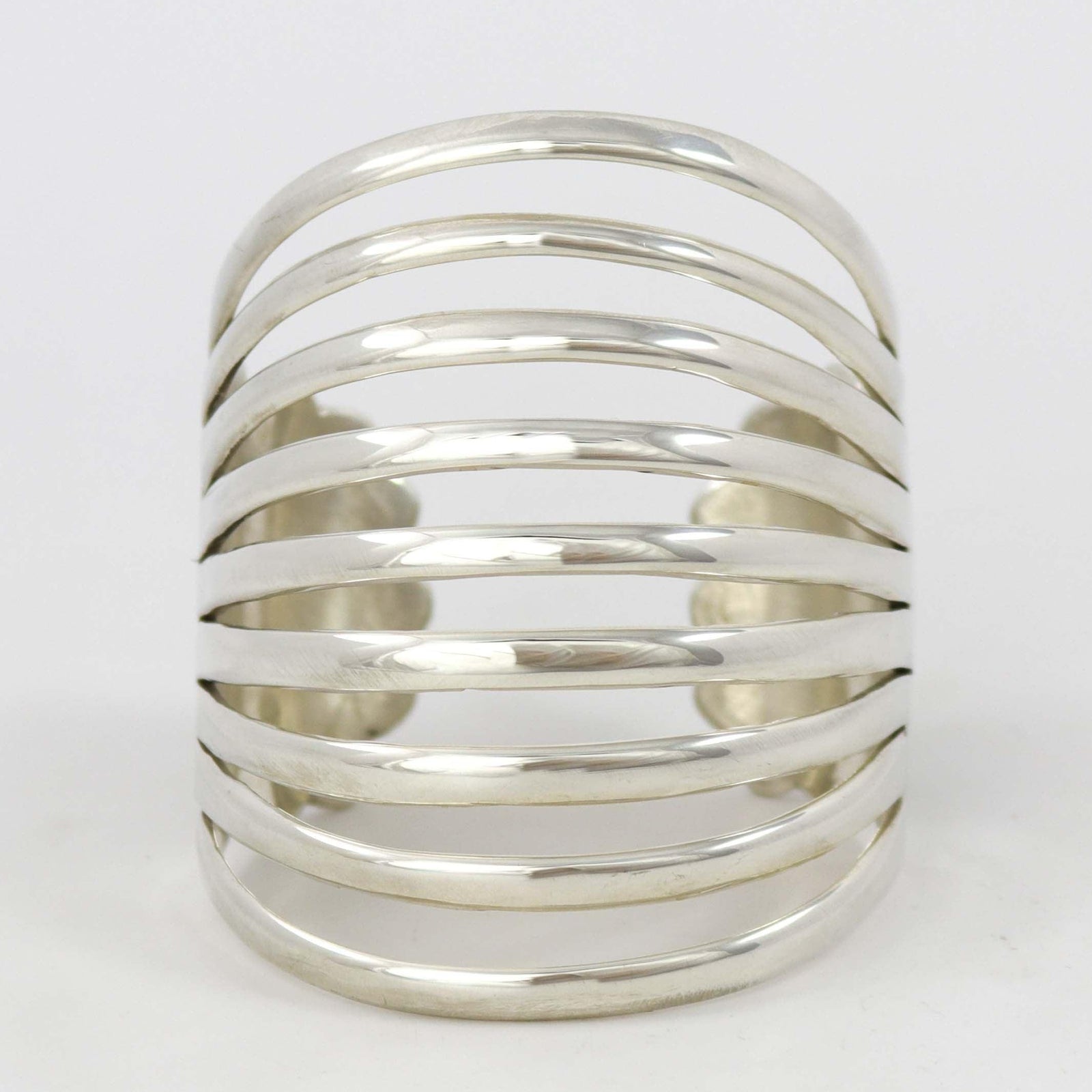 Split Silver Cuff by Debbie Silversmith - Garland's