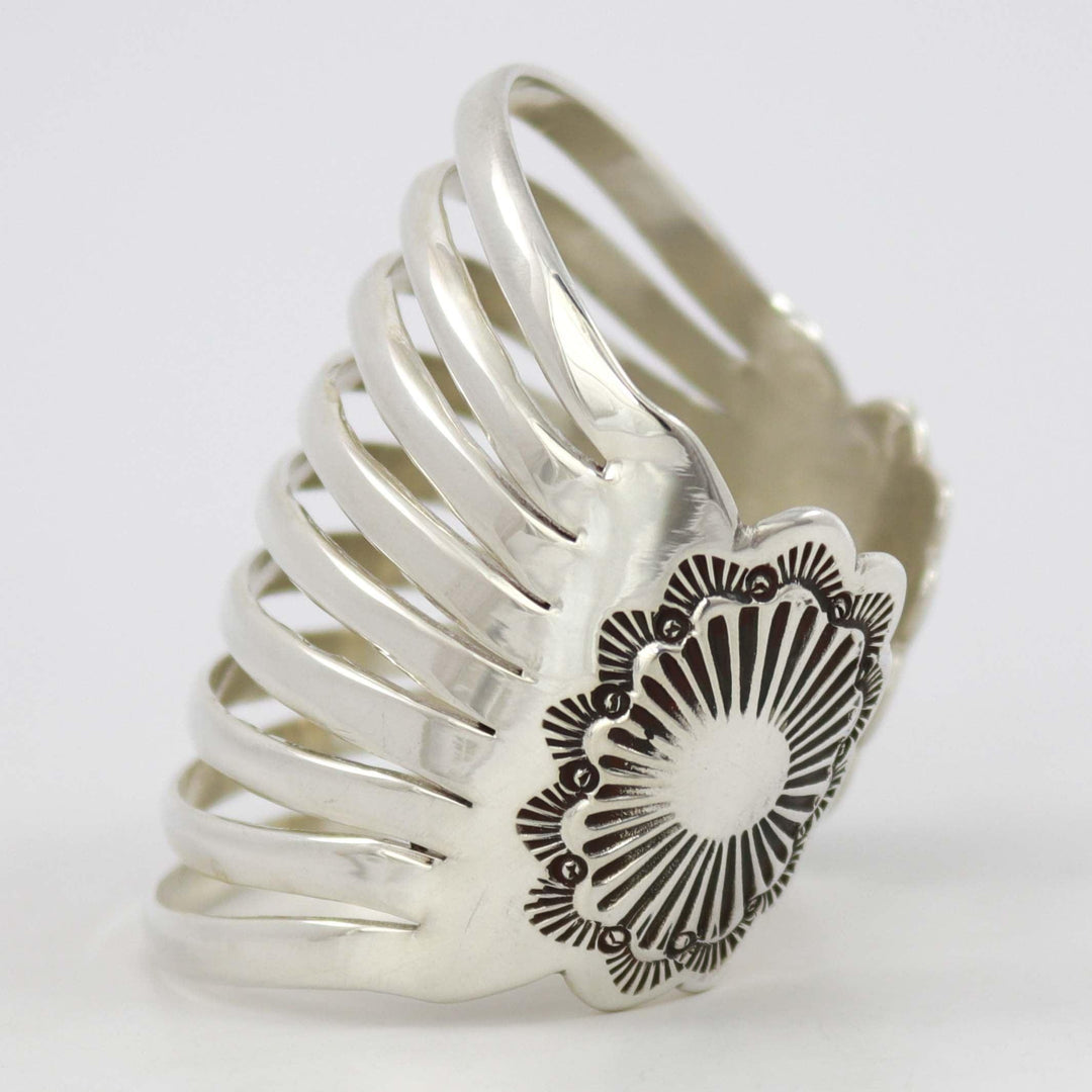 Split Silver Cuff by Debbie Silversmith - Garland's