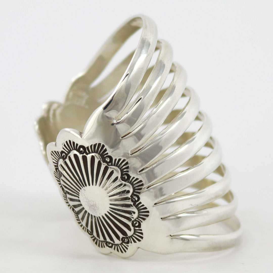 Split Silver Cuff by Debbie Silversmith - Garland's