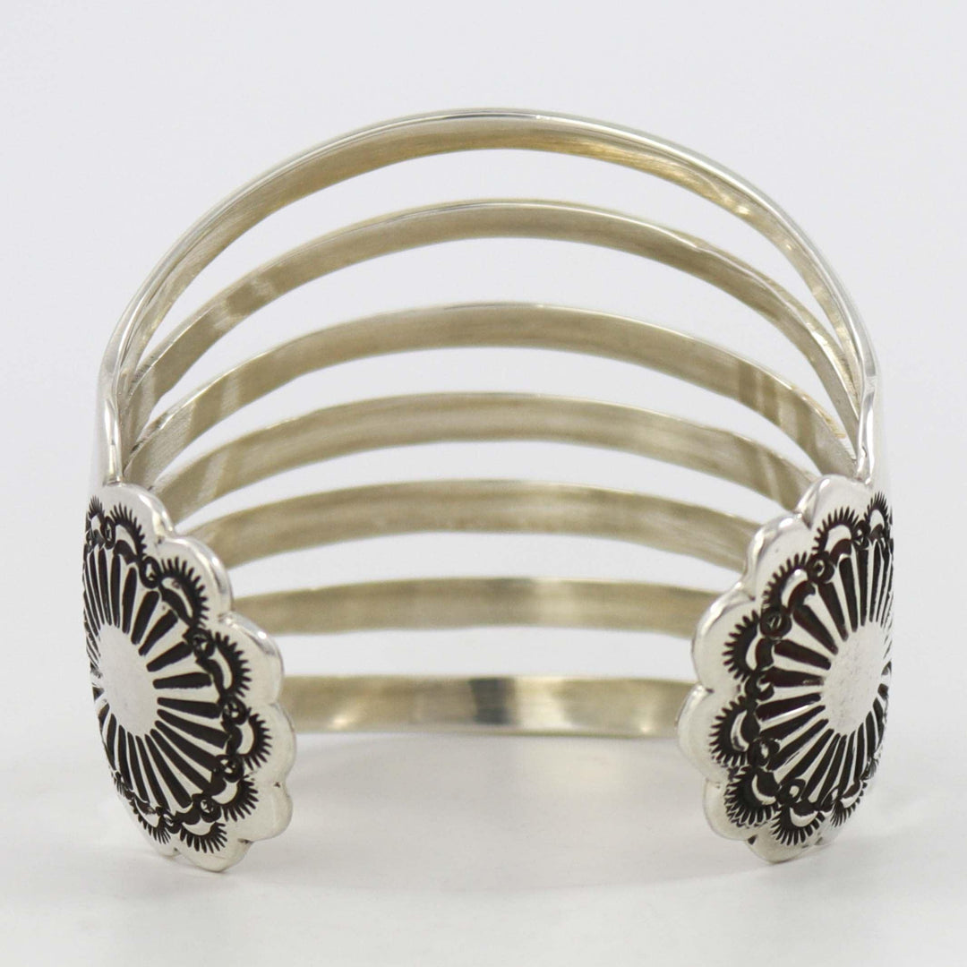 Split Silver Cuff by Debbie Silversmith - Garland's