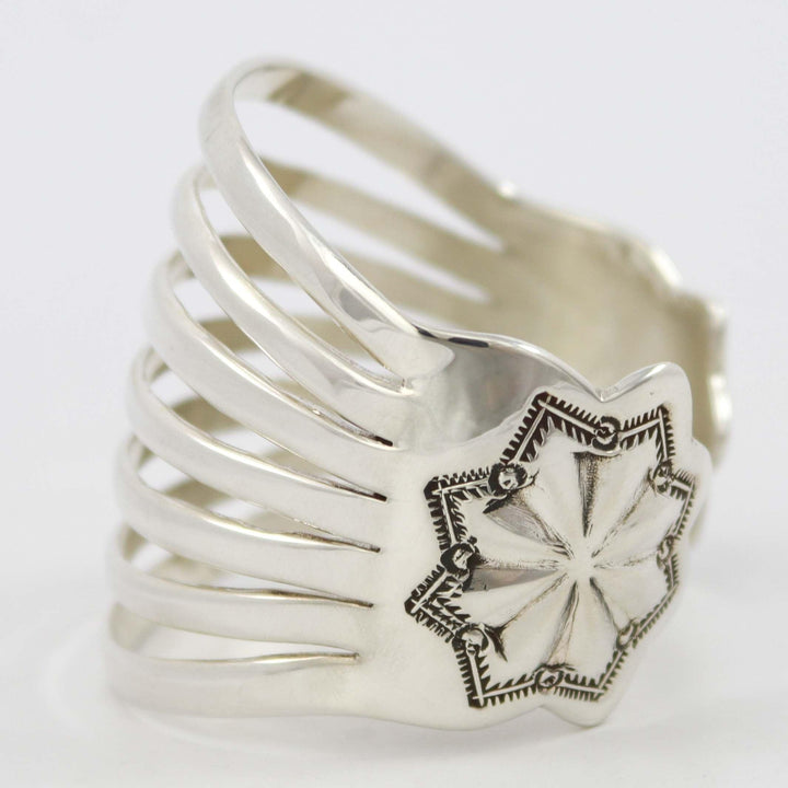 Split Silver Cuff by Debbie Silversmith - Garland's
