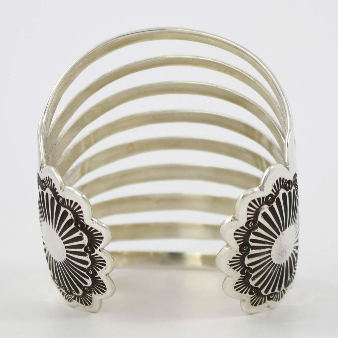 Split Silver Cuff by Debbie Silversmith - Garland's