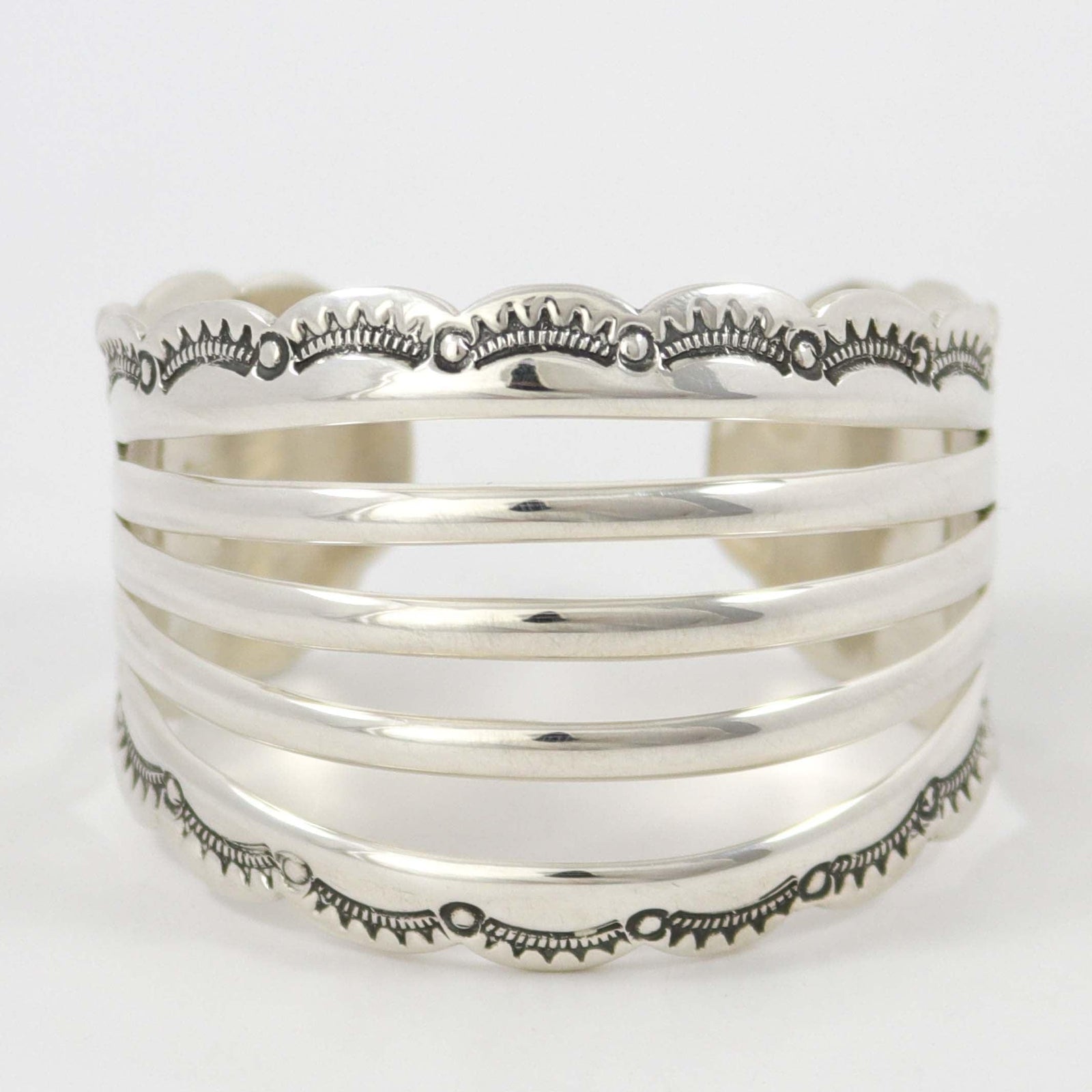 Split Silver Cuff by Debbie Silversmith - Garland's