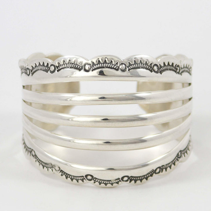 Split Silver Cuff by Debbie Silversmith - Garland's
