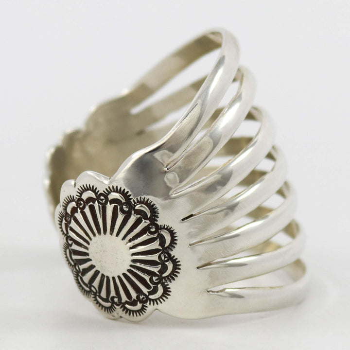 Split Silver Cuff by Debbie Silversmith - Garland's