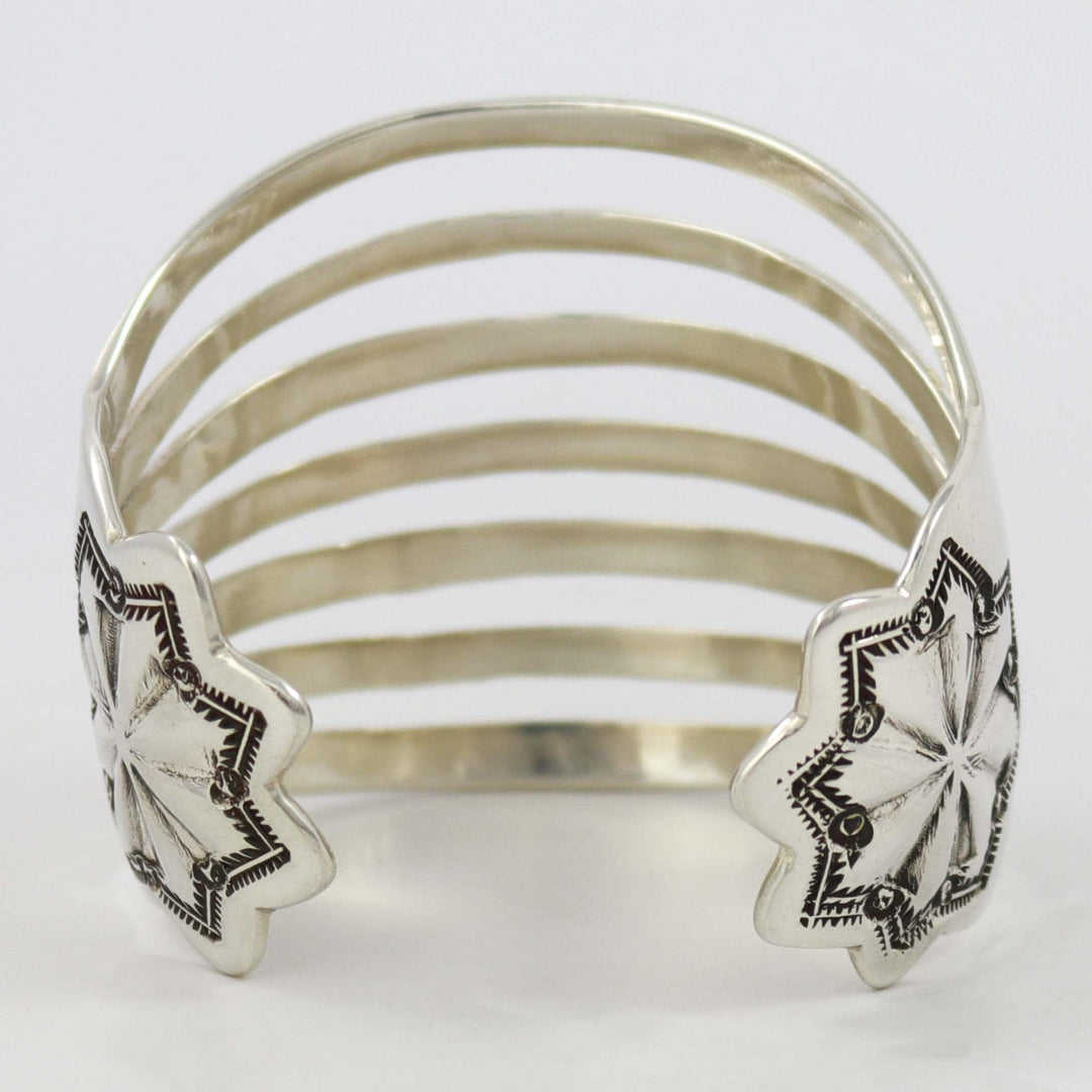 Split Silver Cuff by Debbie Silversmith - Garland's