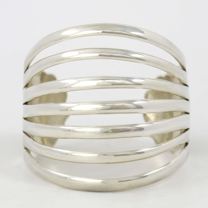 Split Silver Cuff by Debbie Silversmith - Garland's