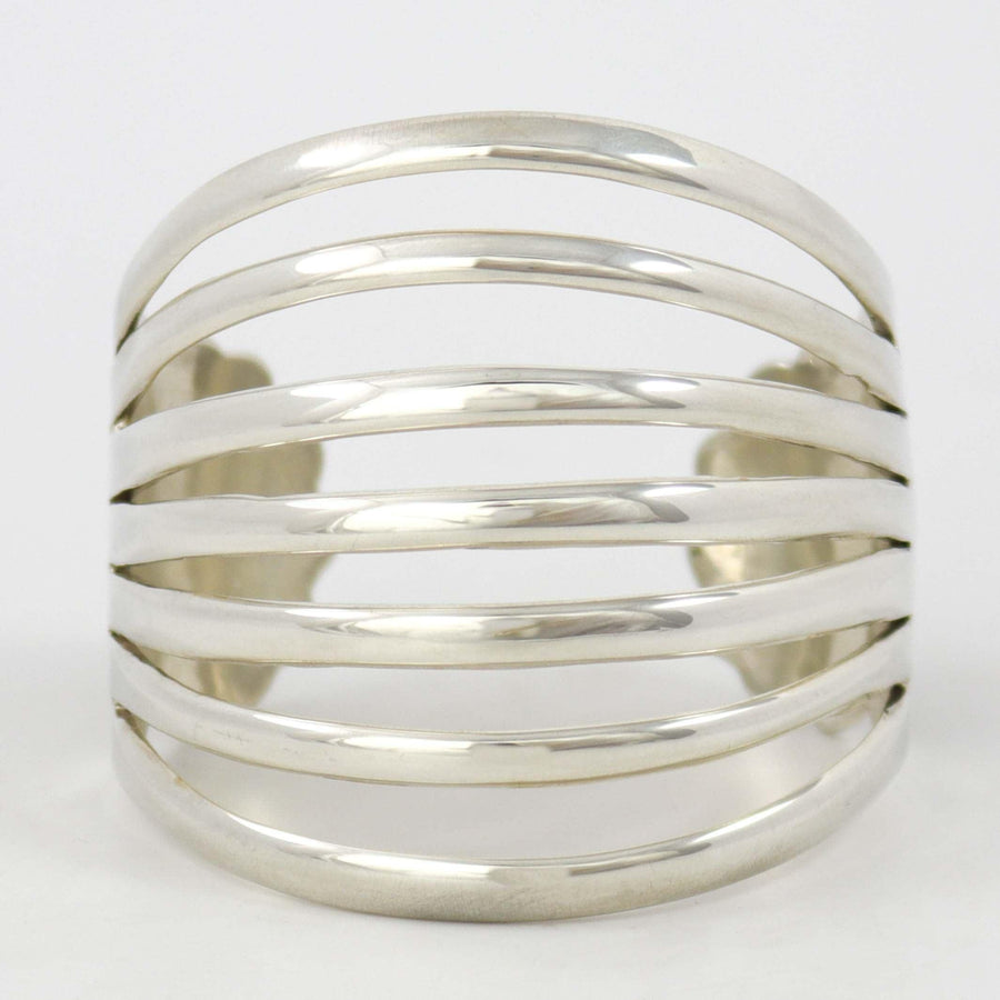 Split Silver Cuff by Debbie Silversmith - Garland's