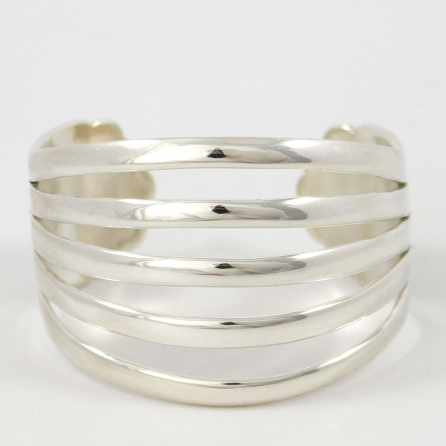Split Silver Cuff by Debbie Silversmith - Garland's