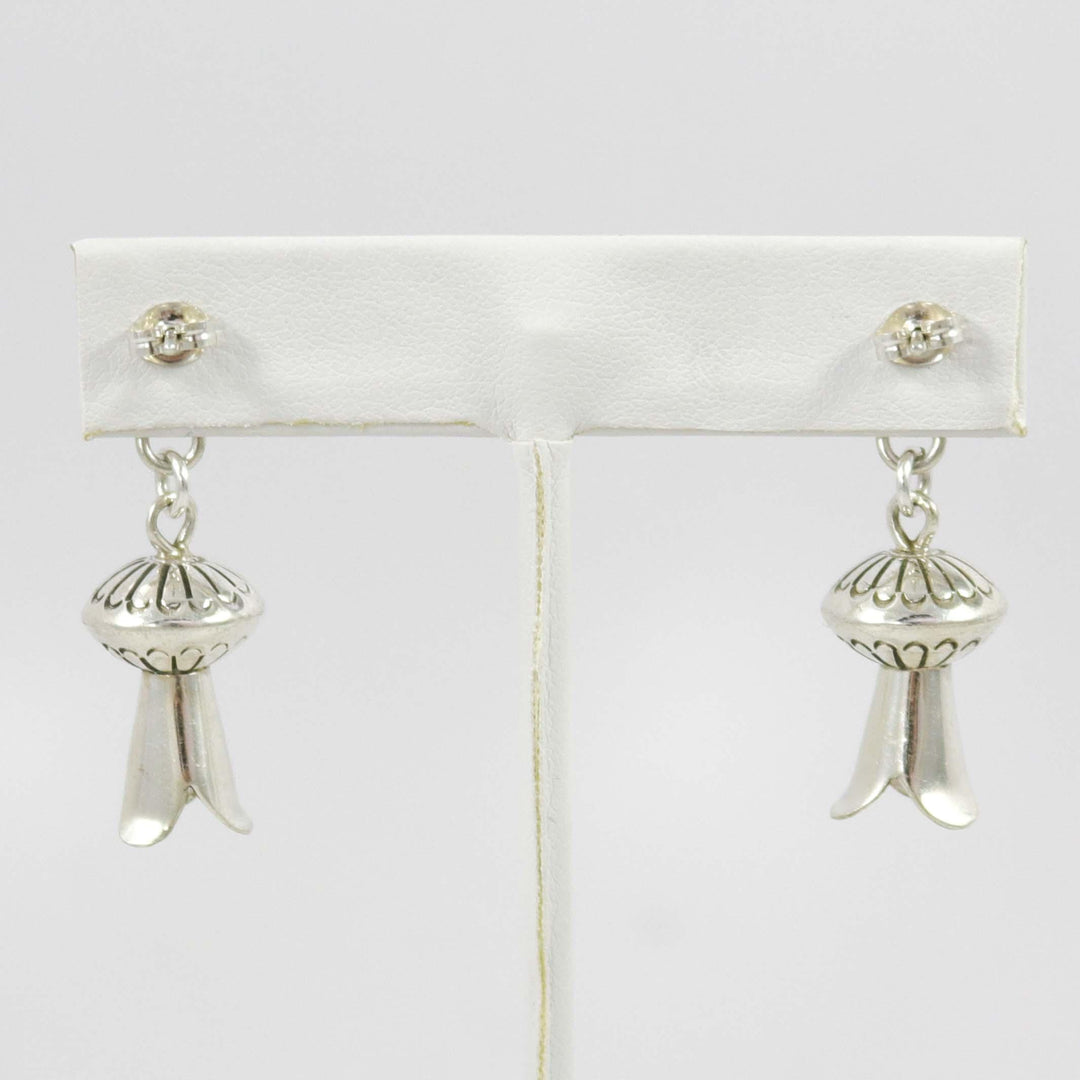 Squash Blossom Bead Earrings by Marie Yazzie - Garland's