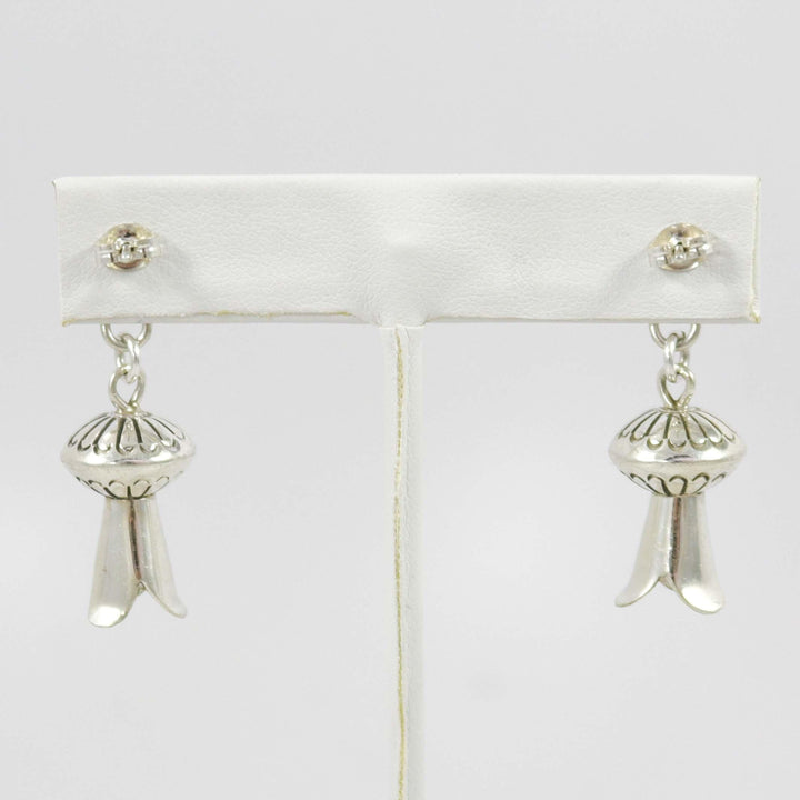 Squash Blossom Bead Earrings by Marie Yazzie - Garland's