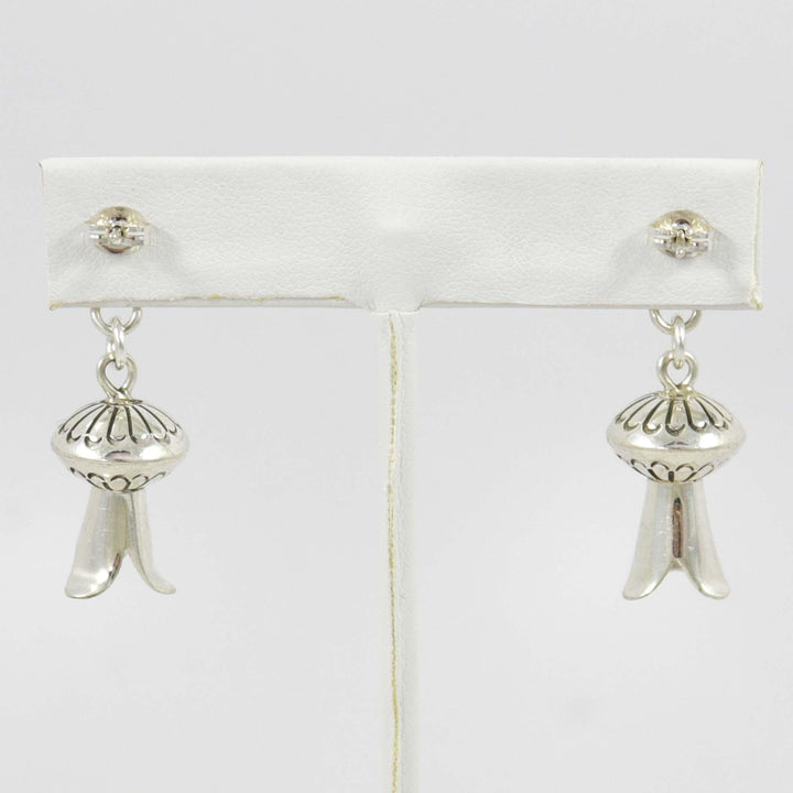 Squash Blossom Bead Earrings by Marie Yazzie - Garland's