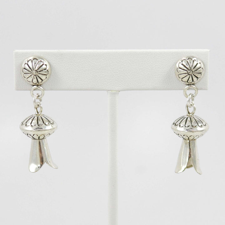 Squash Blossom Bead Earrings by Marie Yazzie - Garland's