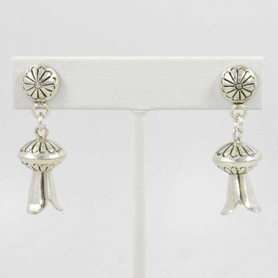 Squash Blossom Bead Earrings by Marie Yazzie - Garland's