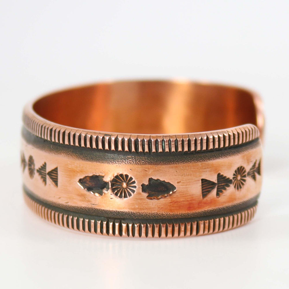Stamped Copper Cuff by Karl Nataani - Garland's